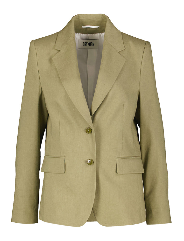 Donkergroene linnen blazer Bundrey Drykorn