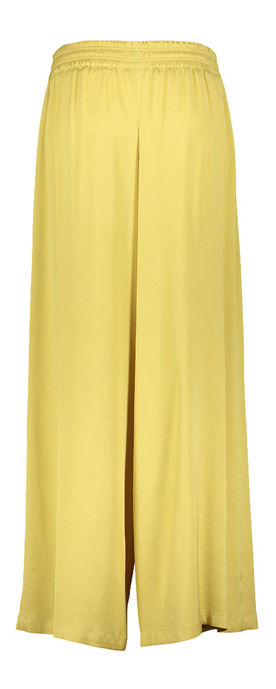 Pantalon large jaune avec élastique au plafond Drykorn
