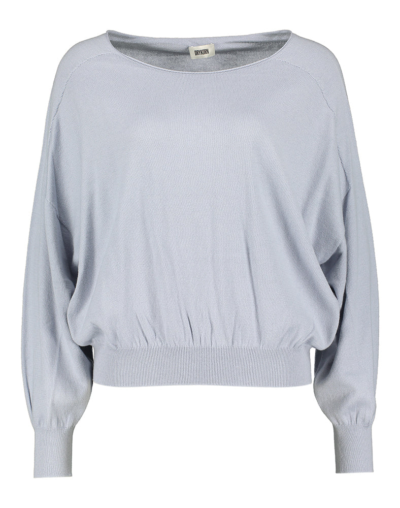 Pull bleu clair à col bateau Teresy Drykorn