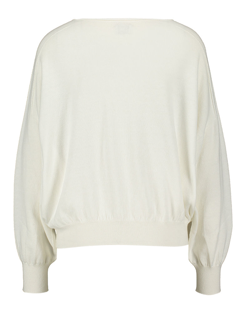 Pull blanc à col bateau Teresy Drykorn