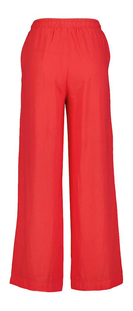 Pantalon en lin rose avec élastique Ichi