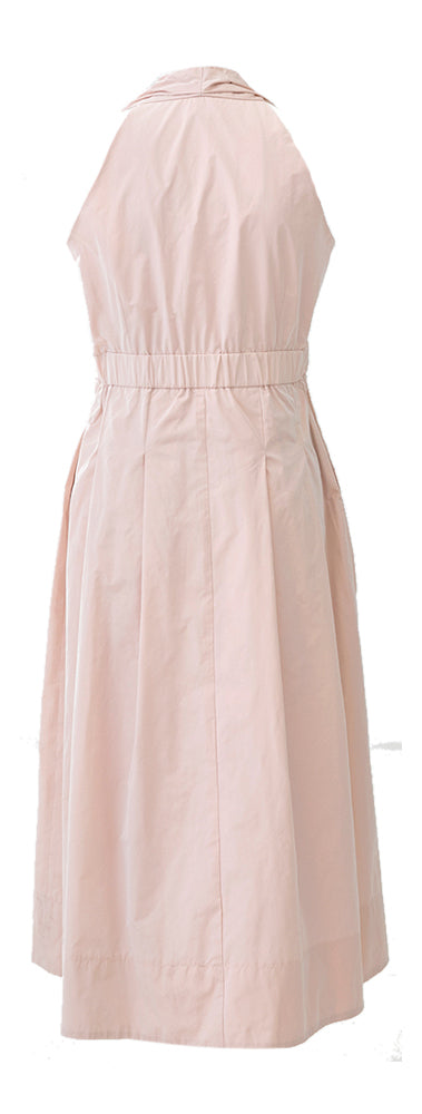 Robe de soirée rose avec broche fleur Palau Atmos