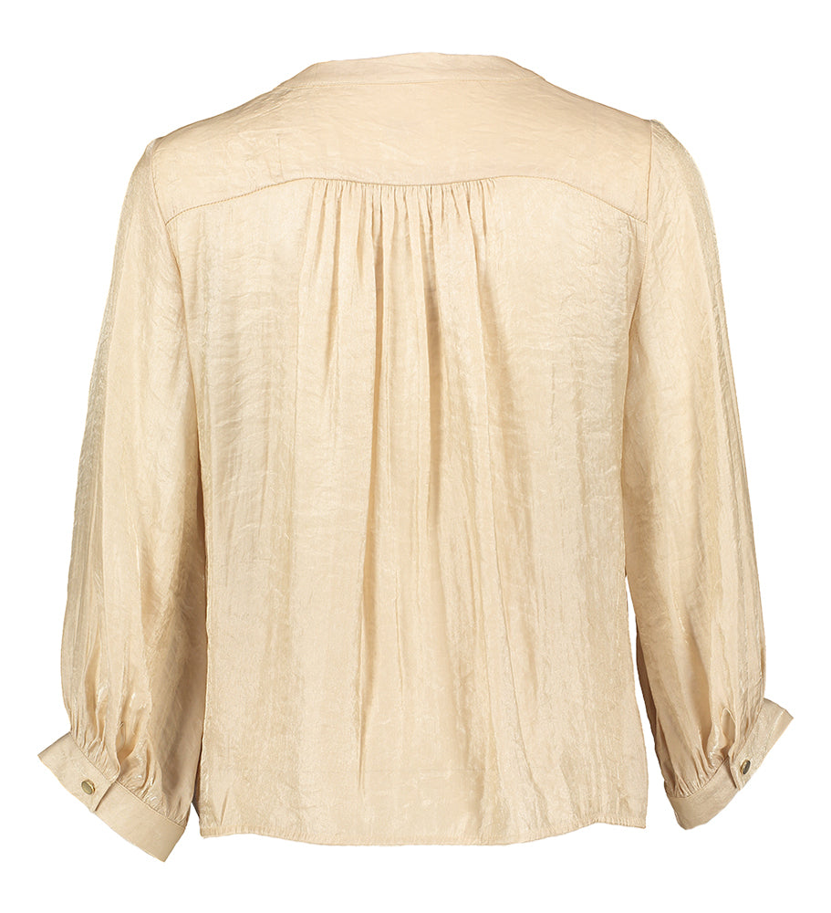 Goudkleurige blouse met strop Aroski Atmos