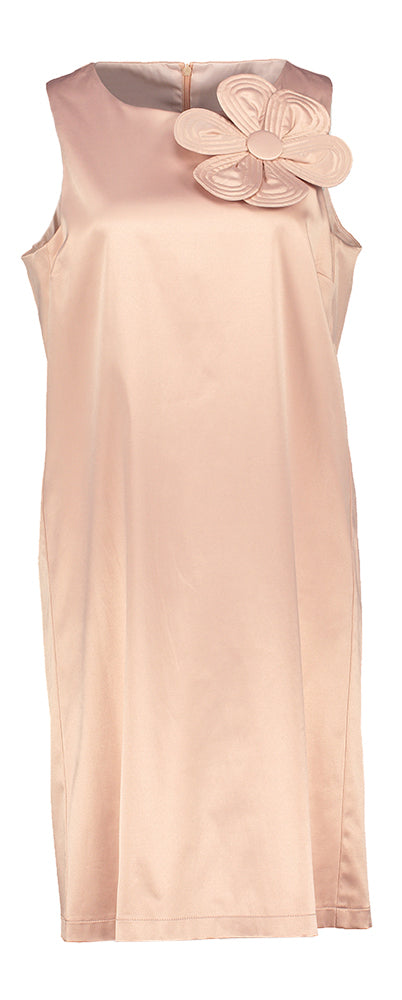 Vieille robe rose sans manches avec broche Efeso Senso