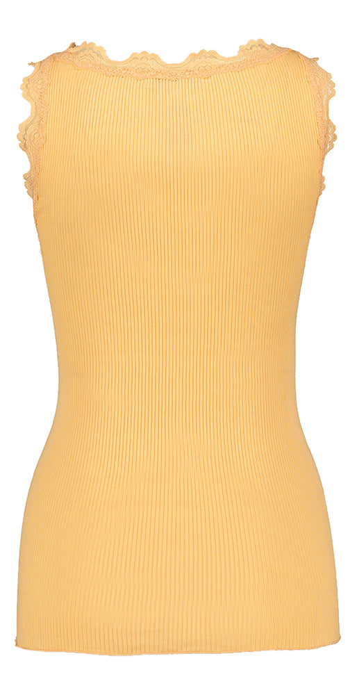 Haut orange à dentelle Rosemunde