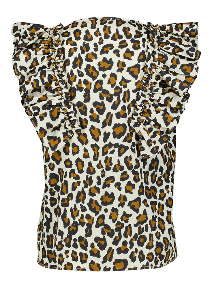 Haut en coton imprimé animal Deia Bellepiece