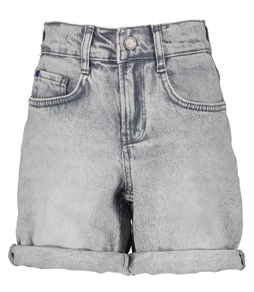 Lichtgrijze jeansshort Warden Cars