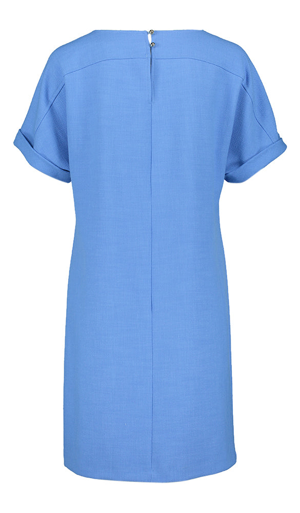 Robe courte en coton bleu marine à motifs floraux Caroline Biss