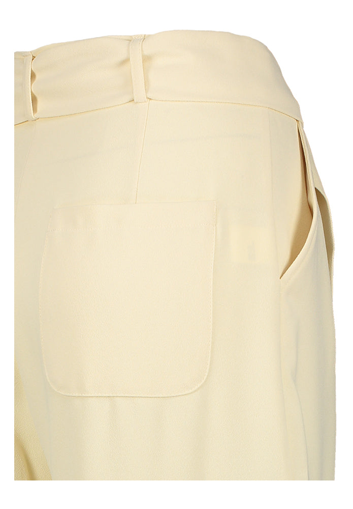 Pantalon cargo beige à boutons dorés Caroline Biss