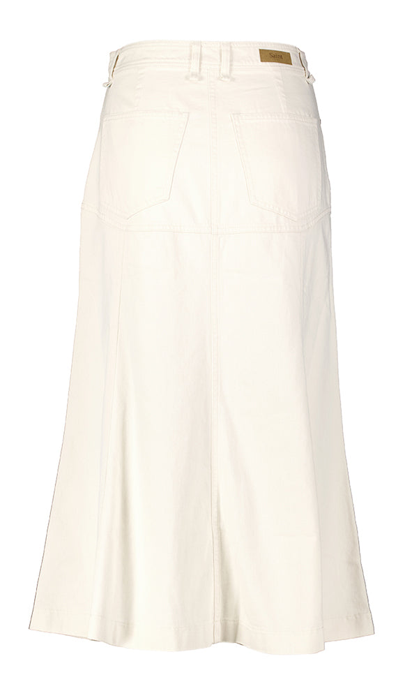 Jupe en jean blanc Saint Tropez
