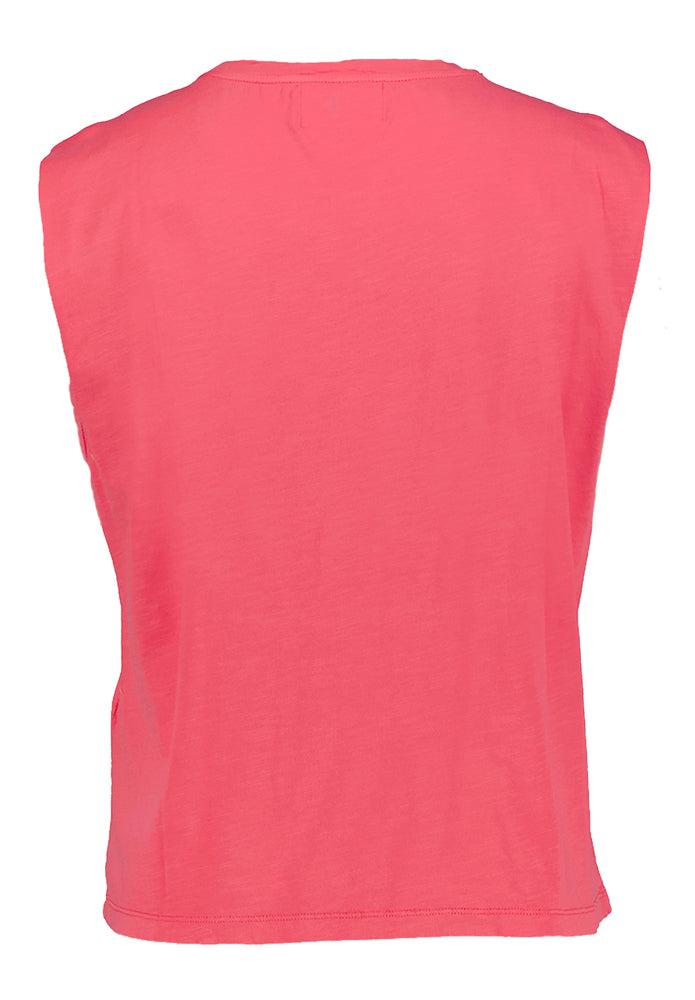 T-shirt rose à col rond Zaeba Des Petits Hauts