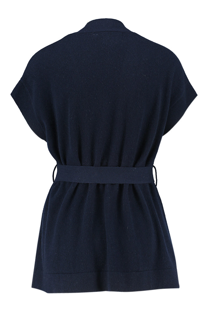 Cardigan bleu foncé en cachemire Gooty Les Tricots De Léa