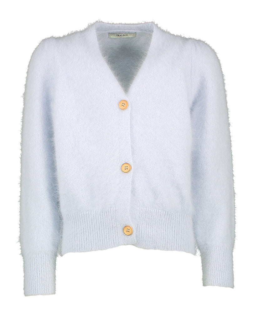 Gilet doux bleu pastel Phoebe Blue Bay