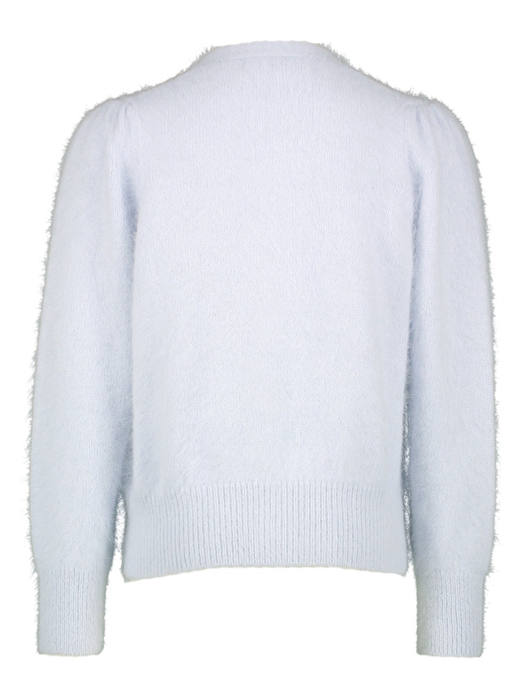 Gilet doux bleu pastel Phoebe Blue Bay