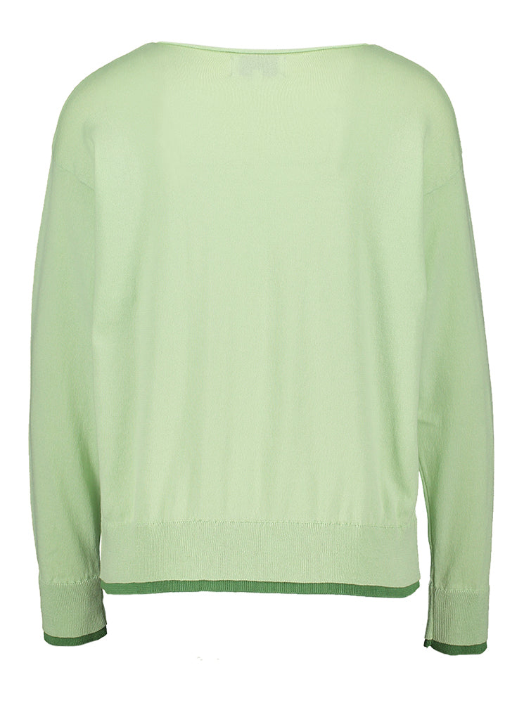 Pull ras du cou bleu turquoise Booker Maison Anje