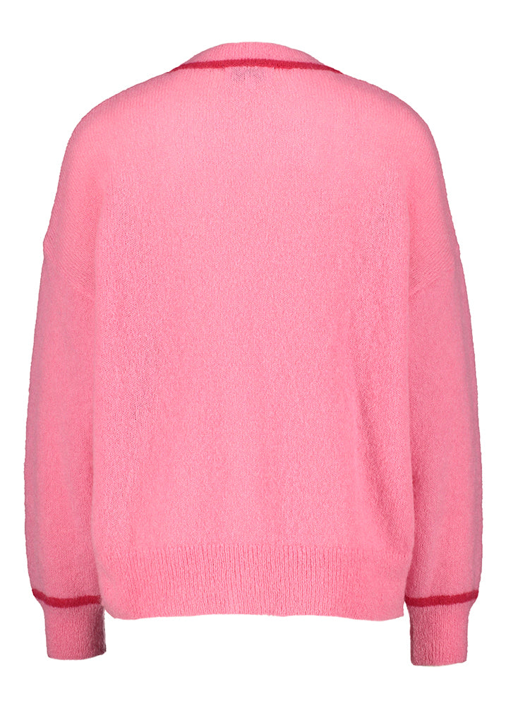 Gilet rose en laine mérinos Briele Maison Anje