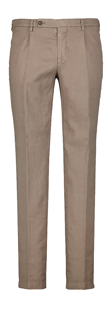 Bruine linnen broek Morello Berwich