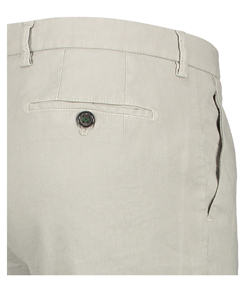 Pantalon en lin gris clair Morello Berwich