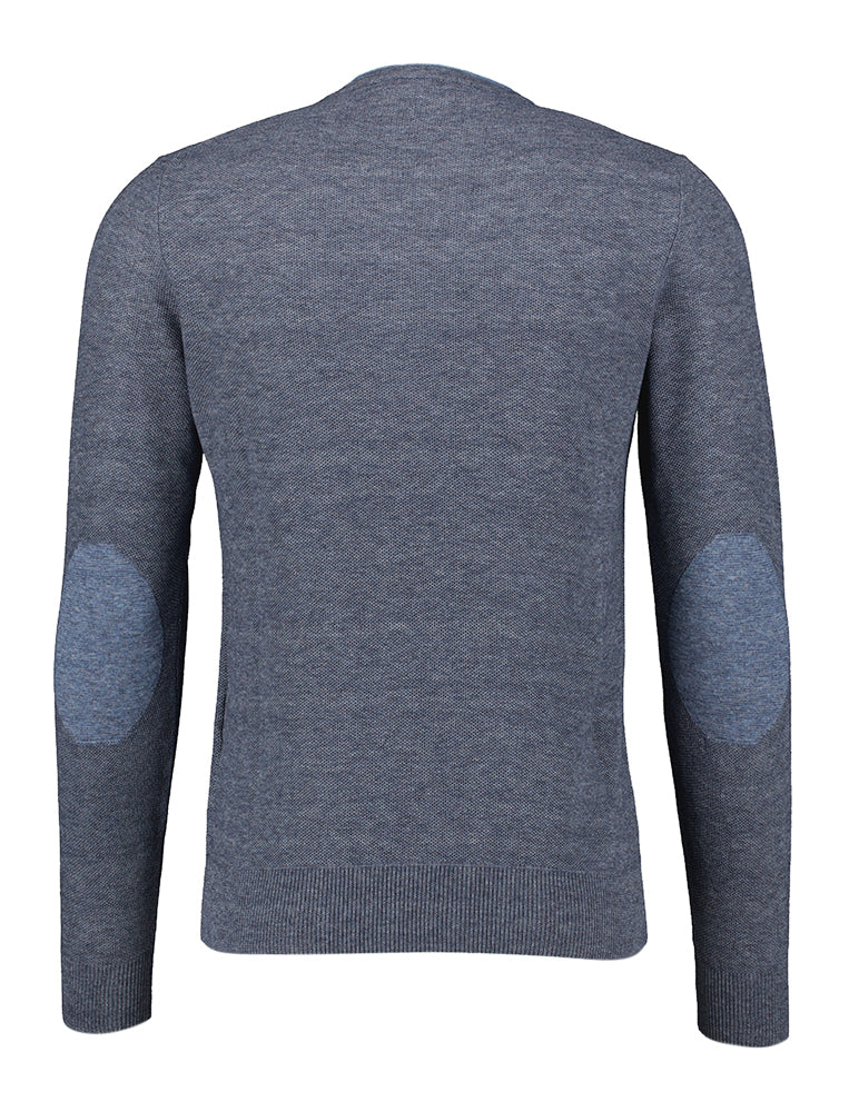 Pull en coton bleu foncé Altobello