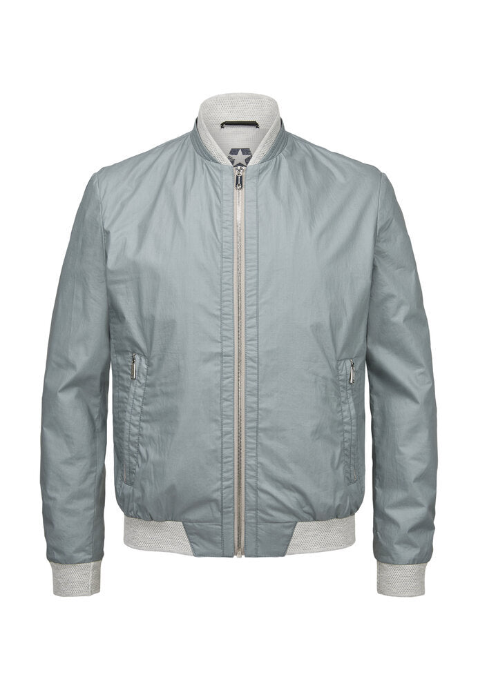 Veste bomber bleu denim Milestone