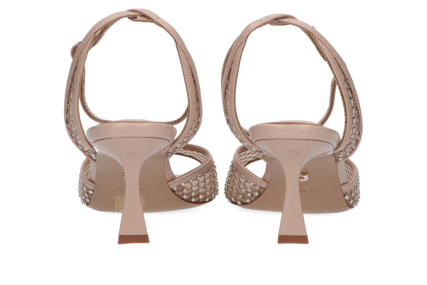 Nude sandalen met strass Lola Cruz