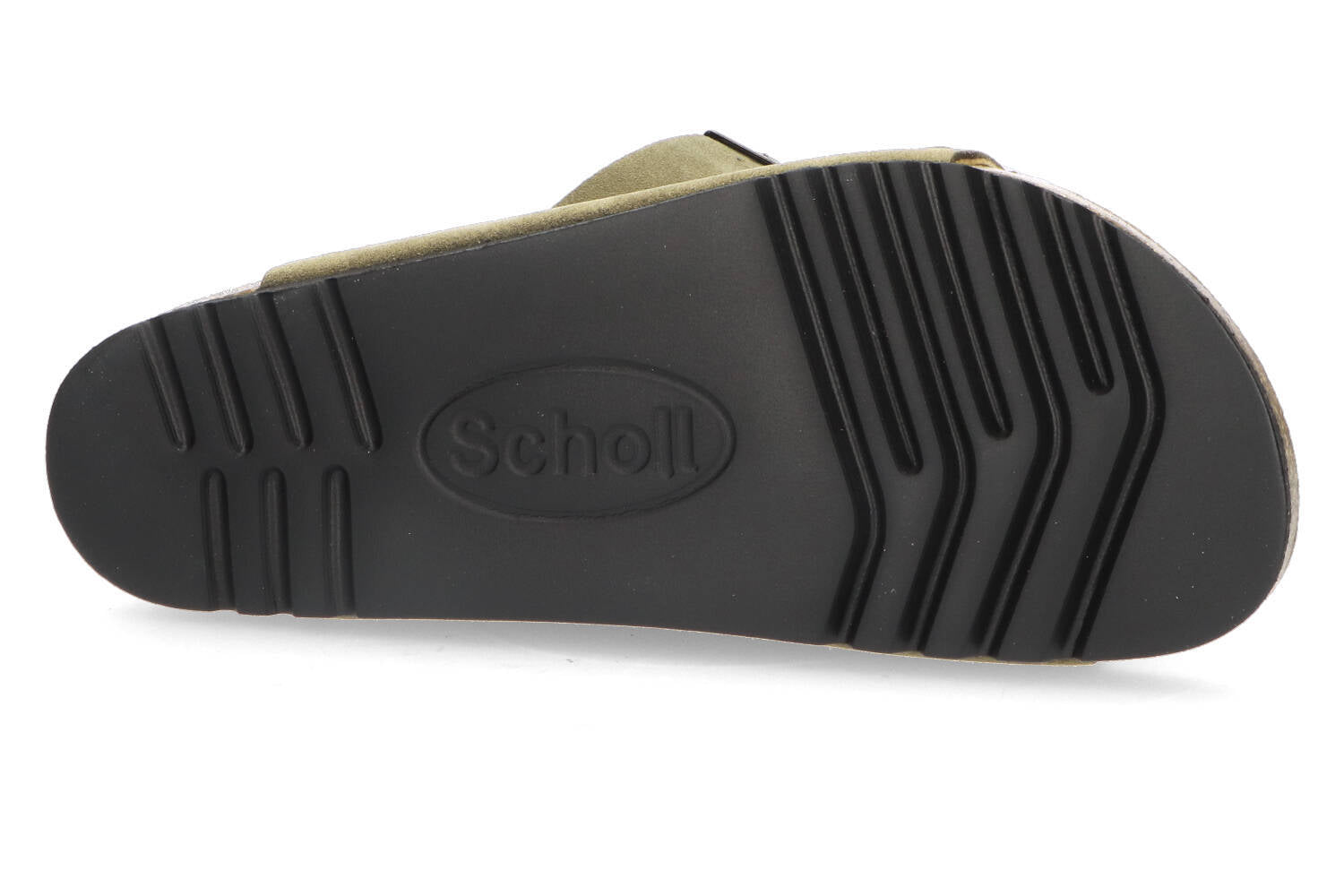 Kaki slippers in velours Julien Scholl