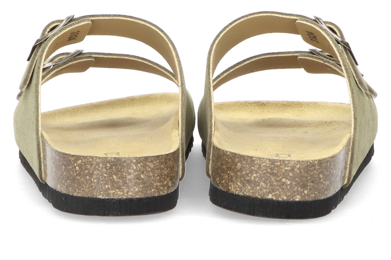 Pantoufles en velours kaki Julien Scholl