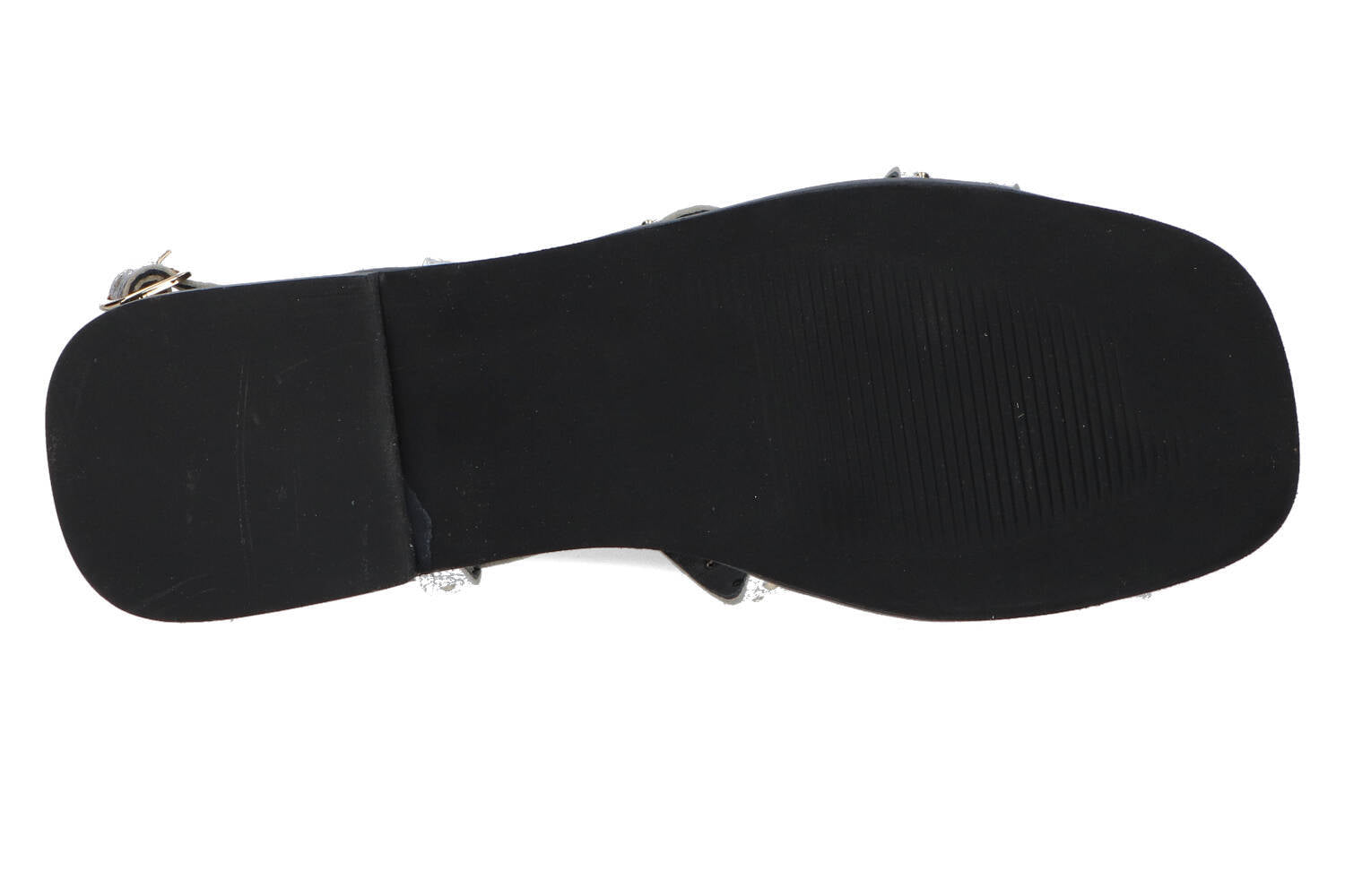 Sandales cloutées argentées Défilé de velours