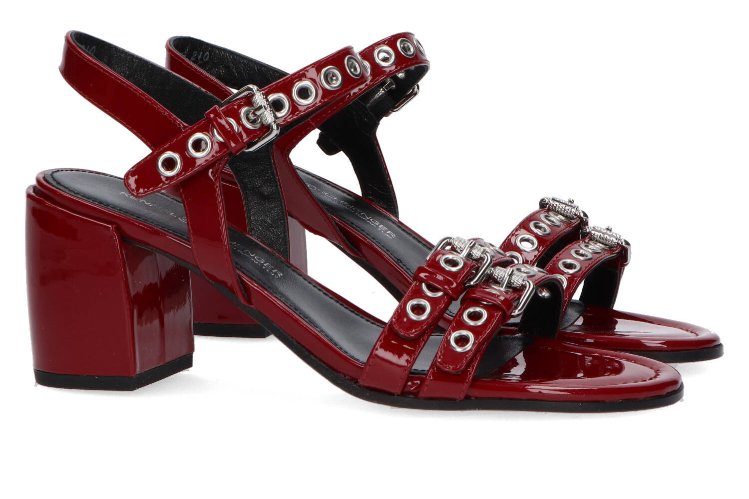 Sandales rouges à talons cloutés Kennel+Schmenger
