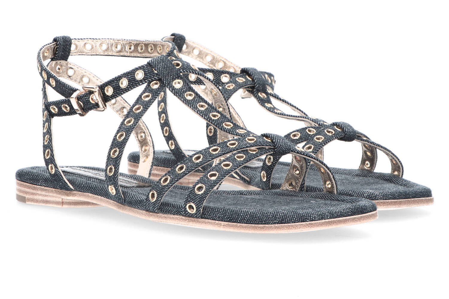 Sandales bleues en jean Kennel + Schmenger