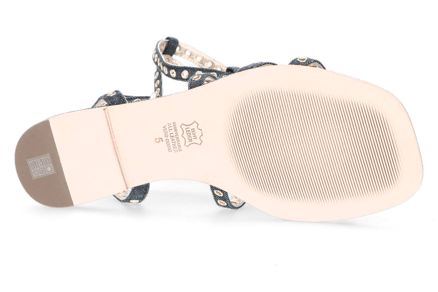 Sandales bleues en jean Kennel + Schmenger