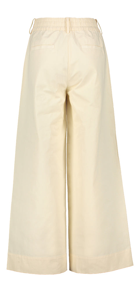 Pantalon large en coton ivoire Rue de Tokyo