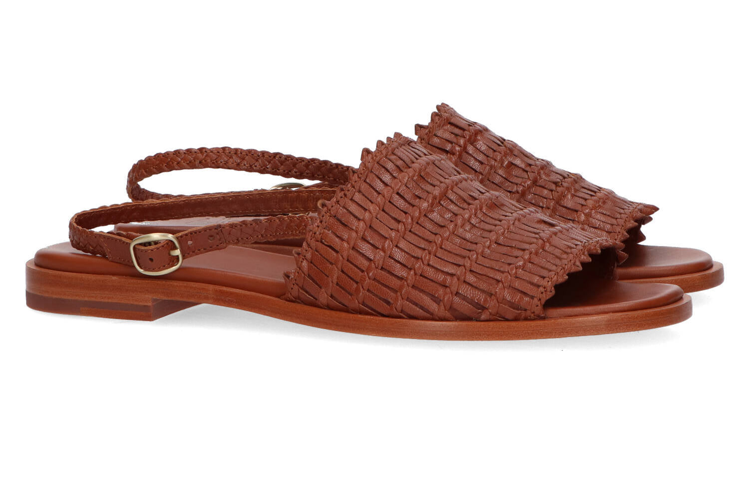 Sandales couleur cognac Hope Lizard Allan K