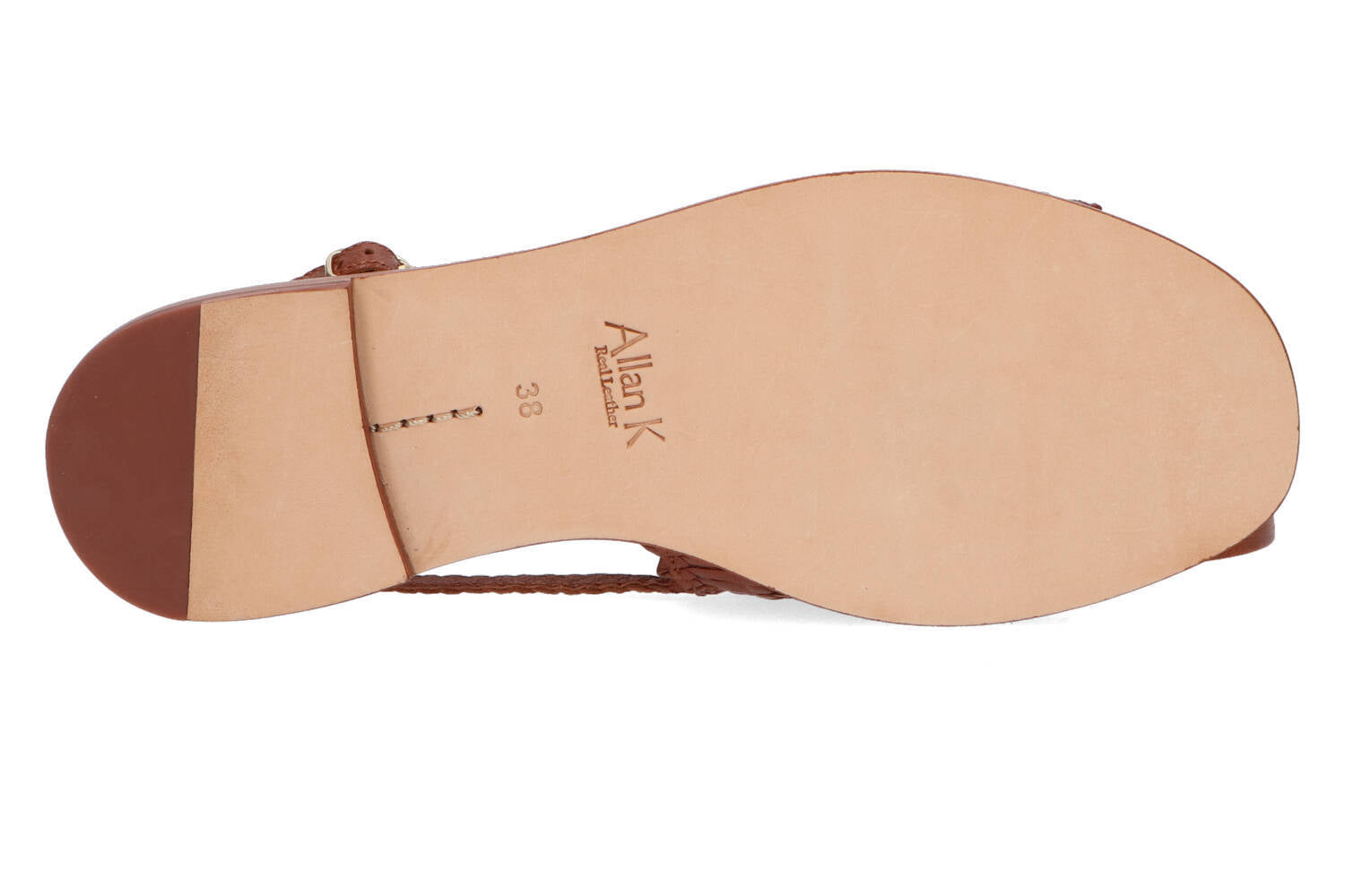 Sandales couleur cognac Hope Lizard Allan K