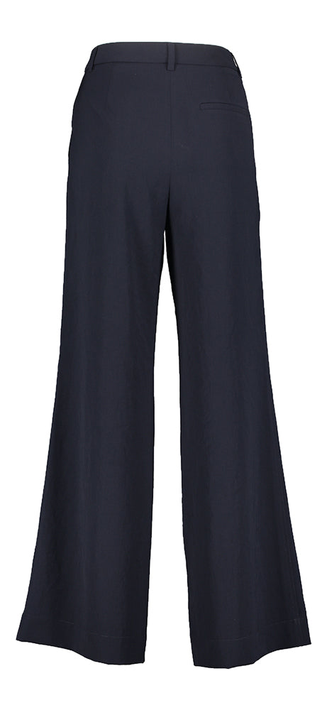 Donkerblauwe soepelvallende broek Zenggi