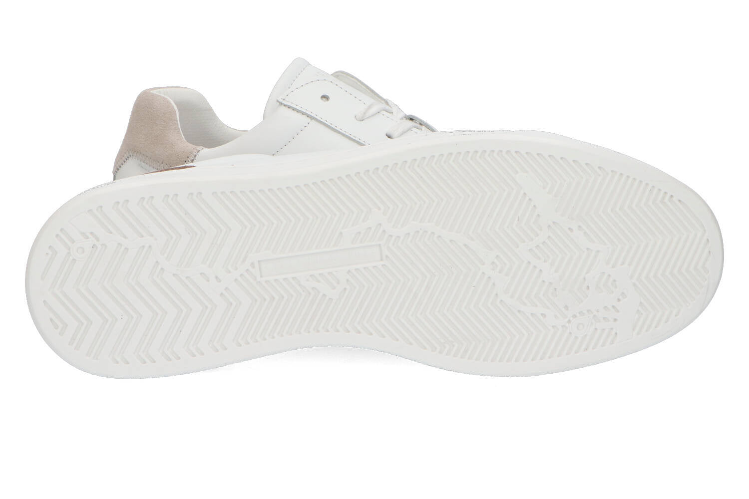 Baskets basses en vison blanc/argenté Cycleur de Luxe