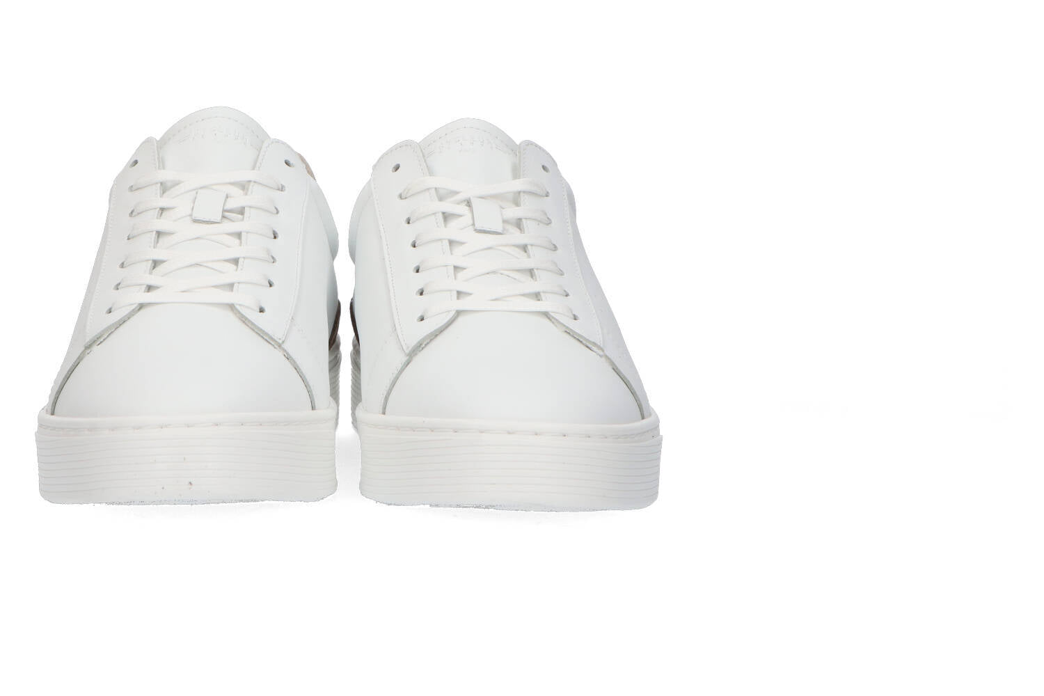 Baskets basses en vison blanc/argenté Cycleur de Luxe