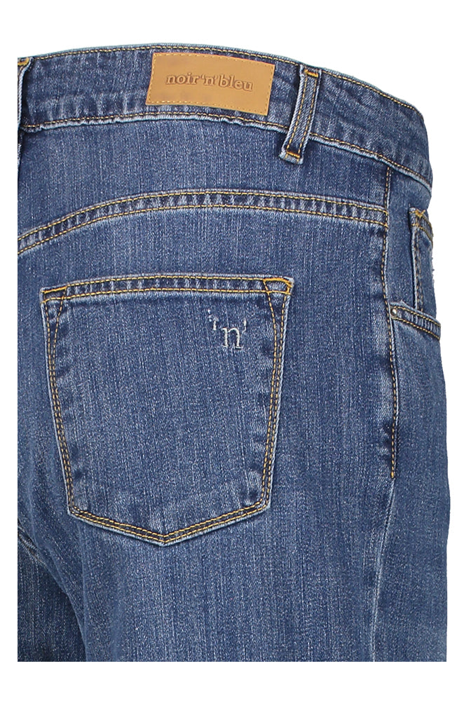 Jean ample bleu foncé Denise Noir N'Bleu