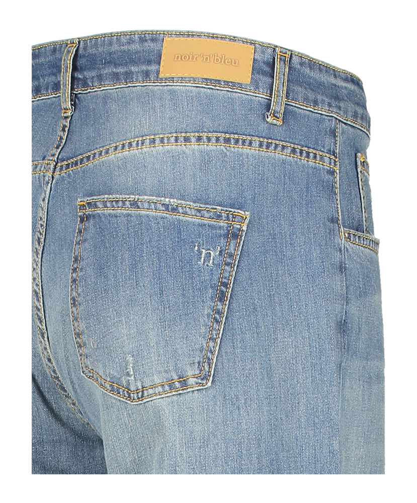 Vintage blauwe wide leg jeans Ariana Noir'n'bleu