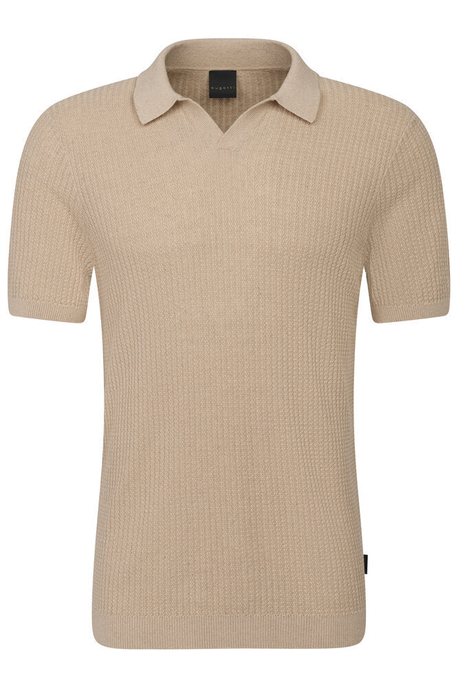 Polo en lin beige Bugatti