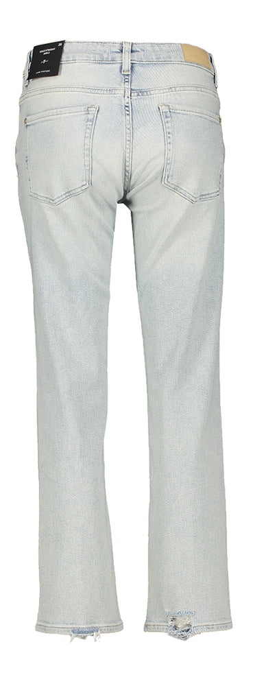 Jean droit court bleu clair For All Mankind