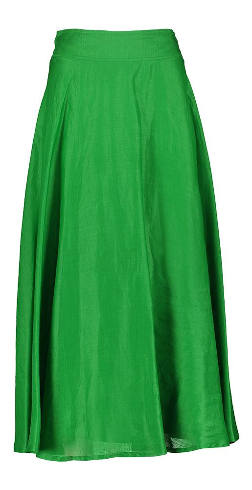 Jupe en coton vert avec jupon Nippon Marella