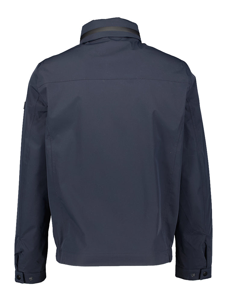 Donkerblauwe water- en jas met rits Bugatti