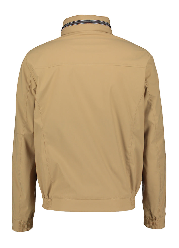 Camelkleurige jas met uitritsbare rits Bugatti