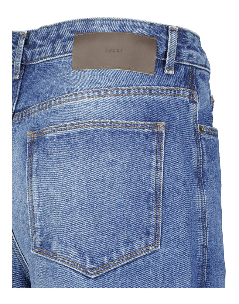 Jean bleu ample taille haute Soeur