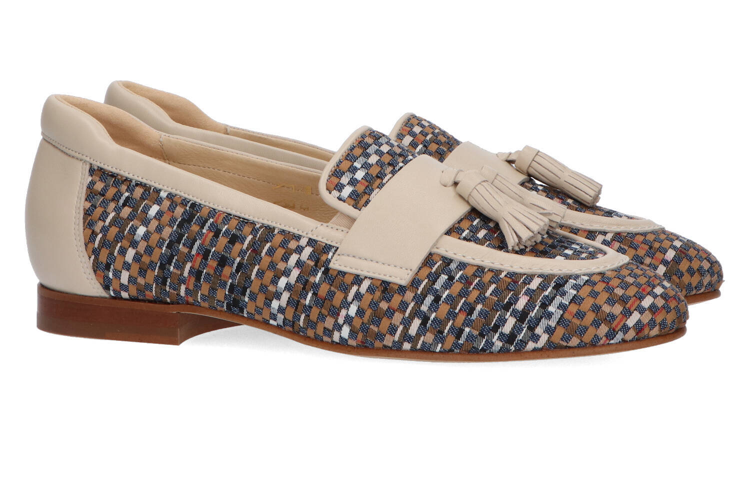 Mocassins marin/amande Softwaves