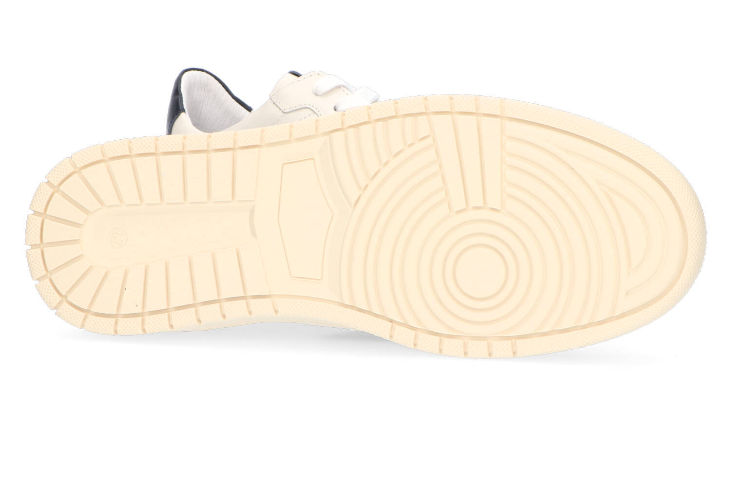 Greige lage sneakers met zwarte details National Standard