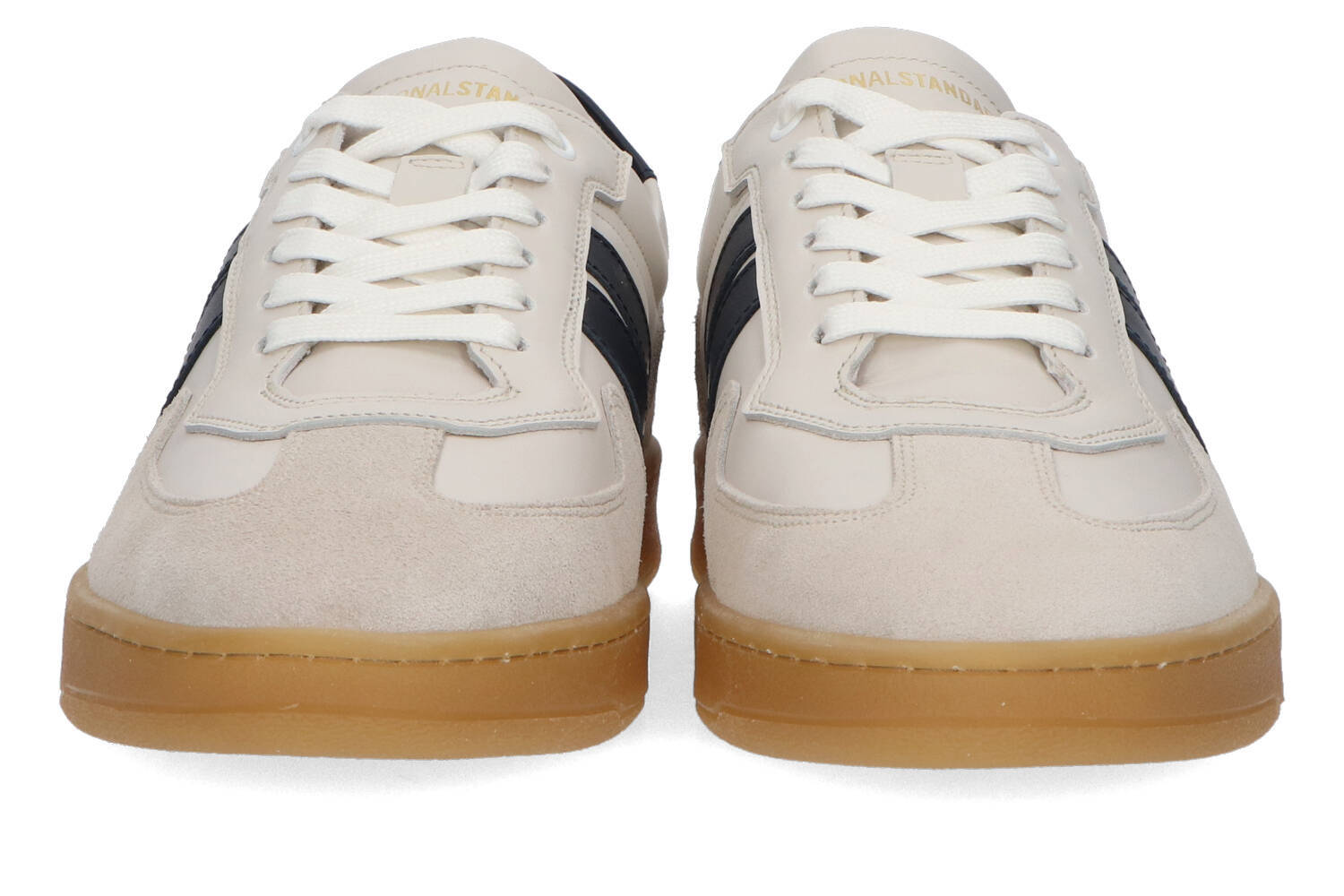 Baskets basses blanches et marine National Stand