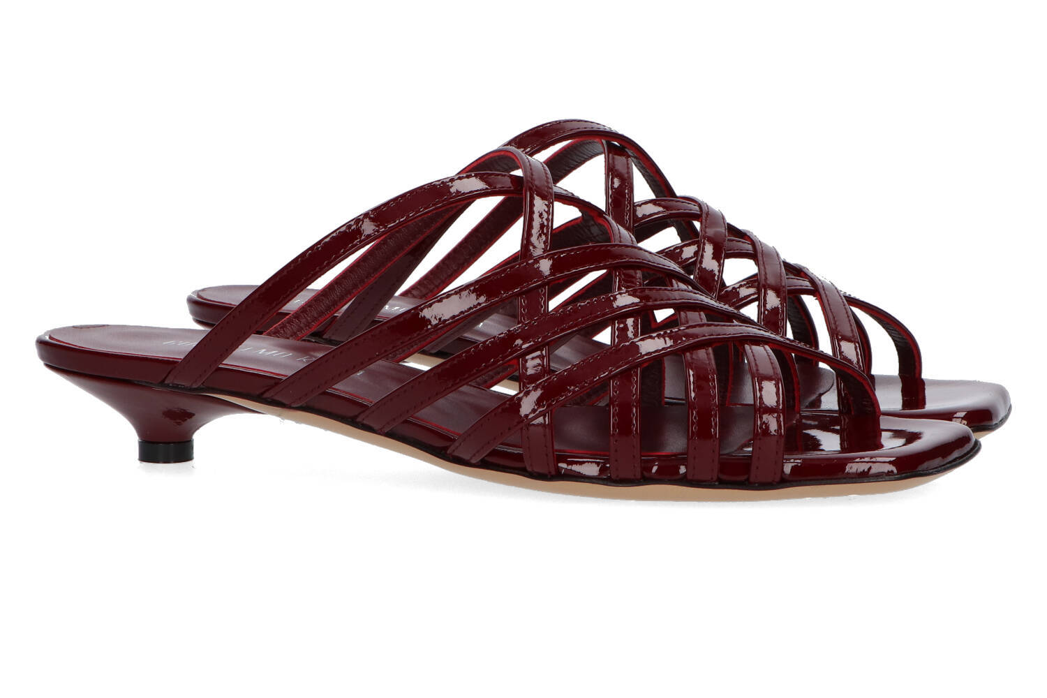 Mocassin Vernice bordeaux à talon Hardy Rotta