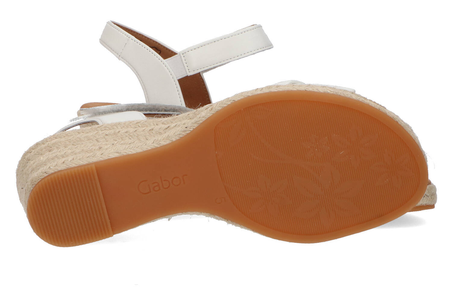 Sandales compensées blanches Gabor